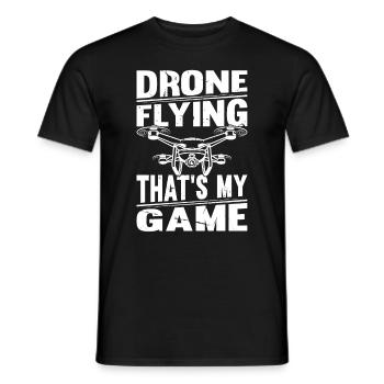 Drone volant C’est mon jeu - Drone Quadcopter Dro - T-shirt homme - noir - Devant - AI Model Male 178 light (178cm)