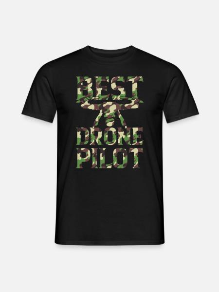 Quadcopter Drone Pilot Drone Racing - Best Drone P - Männer T-Shirt - Schwarz
