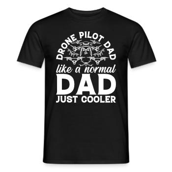 Drone Pilot - Drone Pilot Dad Like A Normal Dad Ju - Men's T-Shirt - black - Front - AI Model Male 178 light (178cm)