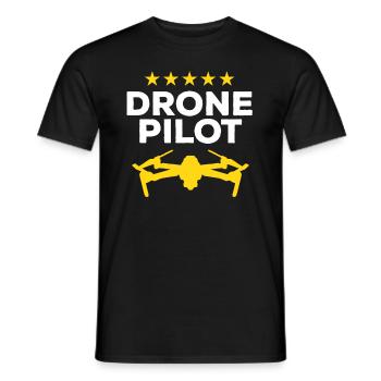 Drone Pilot Multicopter Drones - Funny Drone Pilot - Männer T-Shirt - Schwarz - Vorne - AI Model Male 178 light (178cm)