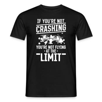 Pilote de drone - Si vous ne vous écrasez pas - Funny Drone - T-shirt homme - noir - Devant - AI Model Male 178 light (178cm)