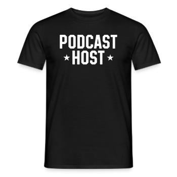 Podcaster Podcasting Podcast Creator - Podcast Hos - Männer T-Shirt - Schwarz - Vorne - AI Model Male 178 light (178cm)
