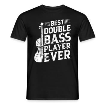 Meilleur contrebassiste de tous les temps - Contrebassiste - T-shirt homme - noir - Devant - AI Model Male 178 light (178cm)