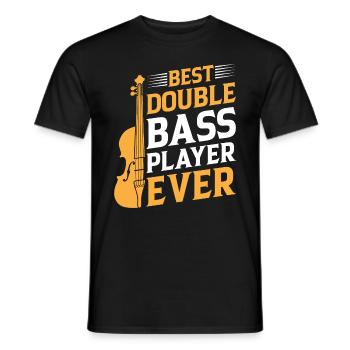 Best Double Bass Player Ever - Double Bass Double - Männer T-Shirt - Schwarz - Vorne - AI Model Male 178 light (178cm)
