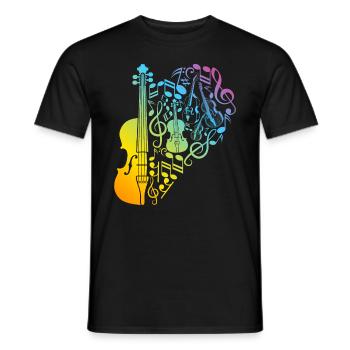 Double Bass Player Double Bassist - Double Bass In - Men's T-Shirt - black - Front - AI Model Male 178 light (178cm)