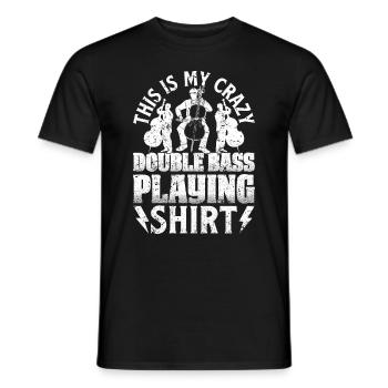 C’est ma chemise de double basse folle Double - T-shirt homme - noir - Devant - AI Model Male 178 light (178cm)