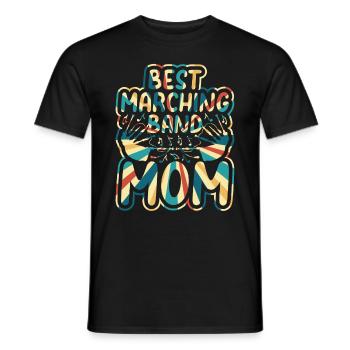 Bagpiper Bagpipe Player Mama - Best Marching Band - Men's T-Shirt - black - Front - AI Model Male 178 light (178cm)