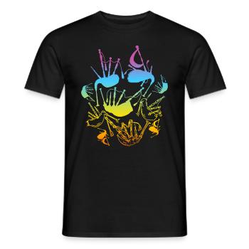 Bagpipe Musician Bagpipe Lover Bagpipe Instrument - Men's T-Shirt - black - Front - AI Model Male 178 light (178cm)