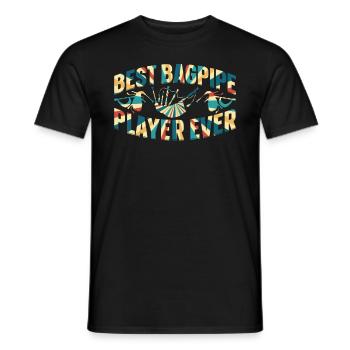 Best Bagpipe Player Ever Bagpipe Lover Best Bagpip - Männer T-Shirt - Schwarz - Vorne - AI Model Male 178 light (178cm)