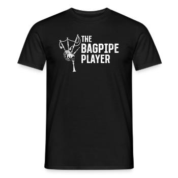 The Bagpipe Player - Bagpiper Bagpipe Player - Männer T-Shirt - Schwarz - Vorne - AI Model Male 178 light (178cm)