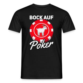 Poker Player Bock Auf Poker - Lustiges Poker - Männer T-Shirt - Schwarz - Vorne - AI Model Male 178 light (178cm)