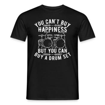 Vous ne pouvez pas acheter le bonheur, mais vous pouvez acheter une batterie - T-shirt homme - noir - Devant - AI Model Male 178 light (178cm)