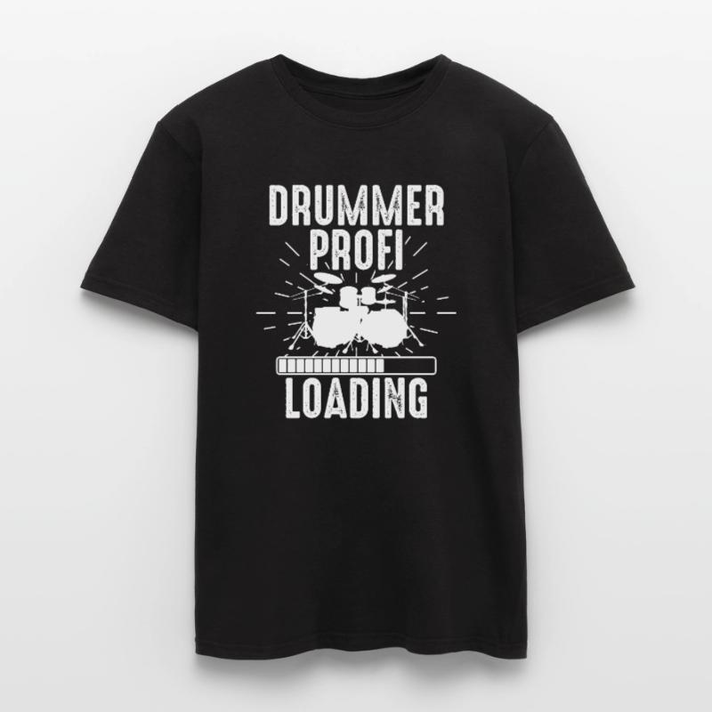 Drummer Profi Loading - Funny Drummer Drum Player Men's T-Shirt