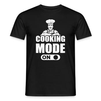 Mode de cuisson sur Cook Chef Chef Cuisine Humeur pour Fo - T-shirt homme - noir - Devant - AI Model Male 178 light (178cm)