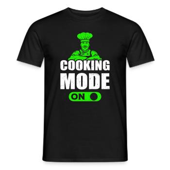 Cooking Mode On Cook Chef Kitchen Cooking Cook Che - Männer T-Shirt - Schwarz - Vorne - AI Model Male 178 light (178cm)