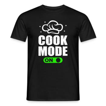 Cook Mode On Cooking Chef's Hat Chef Cook Mode Foo - Männer T-Shirt - Schwarz - Vorne - AI Model Male 178 light (178cm)