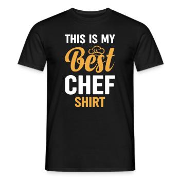 C’est ma meilleure chemise de chef restaurants culinaires be - T-shirt homme - noir - Devant - AI Model Male 178 light (178cm)