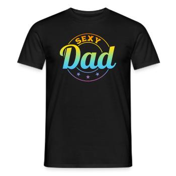 Happy Father's Day - Sexy Dad - Männer T-Shirt - Schwarz - Vorne - AI Model Male 178 light (178cm)