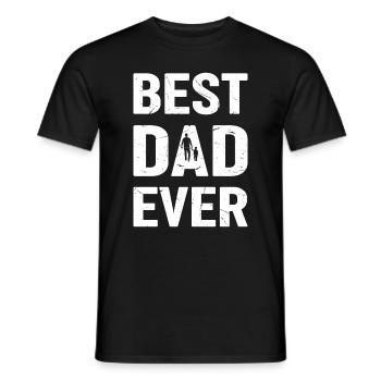 Fête des pères - Meilleur papa de tous les temps - T-shirt homme - noir - Devant - AI Model Male 178 light (178cm)