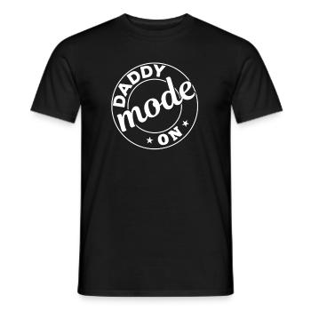 Daddy Father's Day Ideas - Daddy Mode On - Men's T-Shirt - black - Front - AI Model Male 178 light (178cm)