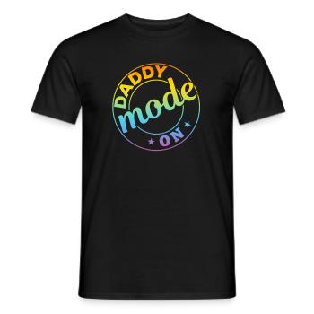 Daddy Mode On - Idées amusantes pour la fête des pères - T-shirt homme - noir - Devant - AI Model Male 178 light (178cm)