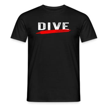 Diver Freediving Underwater Diving Dive - Männer T-Shirt - Schwarz - Vorne - AI Model Male 178 light (178cm)