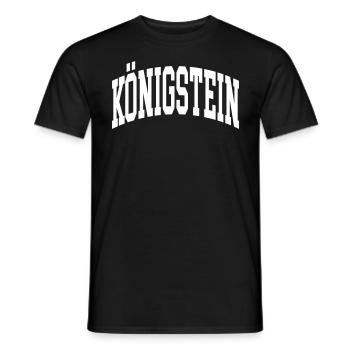 Königstein - Männer T-Shirt - Schwarz - Vorne - AI Model Male 178 light (178cm)