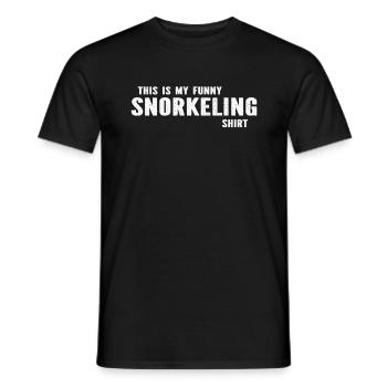 Snorkeler - This Is My Funny Snorkeling Shirt Snor - Men's T-Shirt - black - Front - AI Model Male 178 light (178cm)