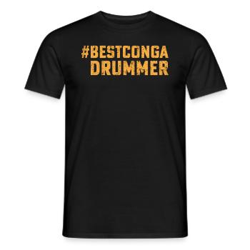 Conga Drum Player Conga Player - Best Conga Drumme - Men's T-Shirt - black - Front - AI Model Male 178 light (178cm)