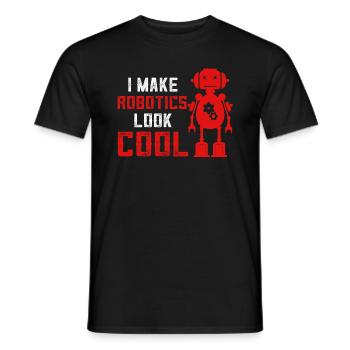 Je rends la robotique cool - Artificial Intelligenc - T-shirt homme - noir - Devant - AI Model Male 178 light (178cm)
