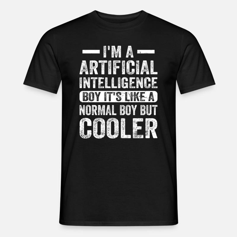 I'm A Artificial Intelligence Boy - Männer T-Shirt - Schwarz