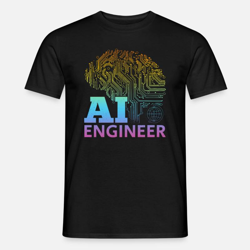 Ingénieur IA - Ai Artificial Intelligence Machine L - T-shirt homme - noir