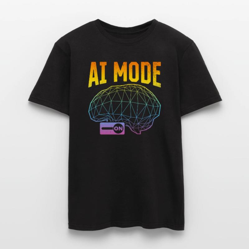 AI Mode On - Machine Learning Artificial Intellige Männer T-Shirt