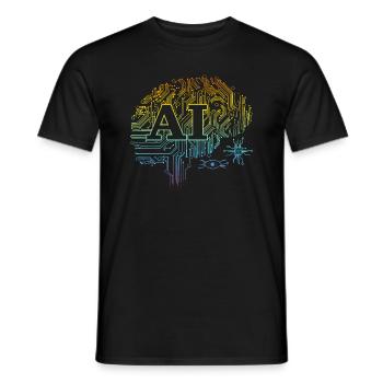 Machine Learning Ai Artificial Intelligence - Männer T-Shirt - Schwarz - Vorne - AI Model Male 178 light (178cm)