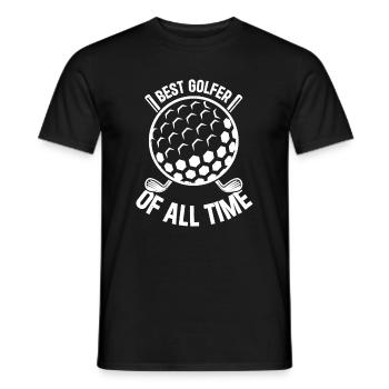Golf Player Golfing Golfer - Best Golfer Of All Ti - Männer T-Shirt - Schwarz - Vorne - AI Model Male 178 light (178cm)