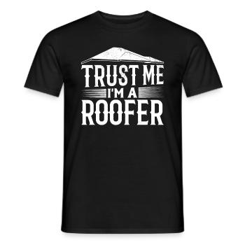 Roofing Contractor Roof Worker - Trust Me I'm A Ro - Männer T-Shirt - Schwarz - Vorne - AI Model Male 178 light (178cm)