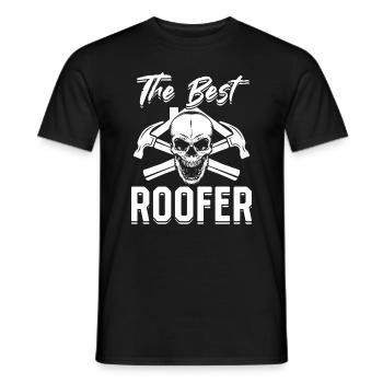 Roofing Contractor Roof Worker Roofer - The Best R - Männer T-Shirt - Schwarz - Vorne - AI Model Male 178 light (178cm)