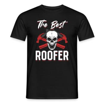 The Best Roofer - Roofing Contractor Roofer - Männer T-Shirt - Schwarz - Vorne - AI Model Male 178 light (178cm)