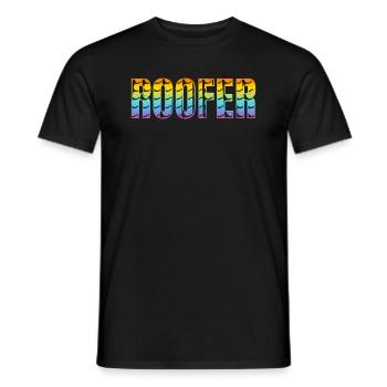 Roof Worker Roofing Worker - Roofer - Männer T-Shirt - Schwarz - Vorne - AI Model Male 178 light (178cm)