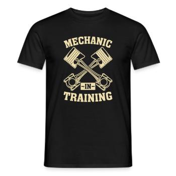 Mechanic In Training Automobile Mechanic Car Mecha - Men's T-Shirt - black - Front - AI Model Male 178 light (178cm)