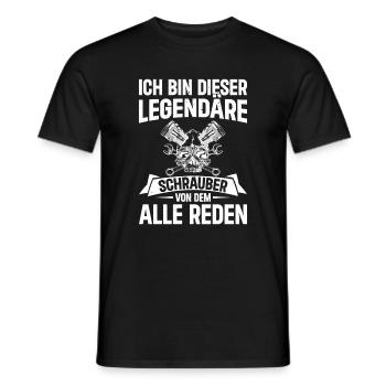 Ich bin dieser legendäre Schrauber - Kfz-Mechanik - Männer T-Shirt - Schwarz - Vorne - AI Model Male 178 light (178cm)