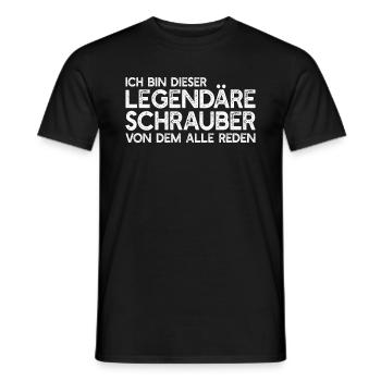 Kfz-Mechaniker Automechaniker - Auto Schrauber - Männer T-Shirt - Schwarz - Vorne - AI Model Male 178 light (178cm)