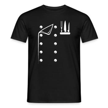 Chef Costume Culinary Chef Chef Instruments Restau - Männer T-Shirt - Schwarz - Vorne - AI Model Male 178 light (178cm)