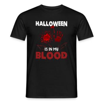 Halloween est dans mon sang - 31 octobre Funny Hallow - T-shirt homme - noir - Devant - AI Model Male 178 light (178cm)