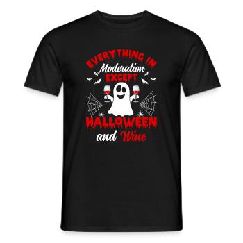 Everything In Moderation Except Halloween - Hallow - Men's T-Shirt - black - Front - AI Model Male 178 light (178cm)