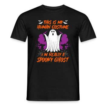Je suis vraiment un fantôme effrayant - Fantôme drôle d’Halloween - T-shirt homme - noir - Devant - AI Model Male 178 light (178cm)