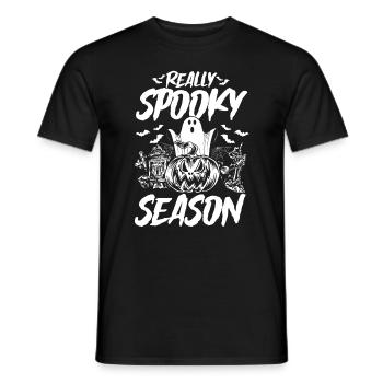 Halloween Really Spooky Season - Funny Halloween P - Men's T-Shirt - black - Front - AI Model Male 178 light (178cm)