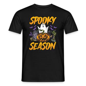 Halloween Spooky Season - Fantôme d’Halloween drôle - T-shirt homme - noir - Devant - AI Model Male 178 light (178cm)