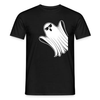 Drôle De Fête D’halloween Halloween Ghost - T-shirt homme - noir - Devant - AI Model Male 178 light (178cm)