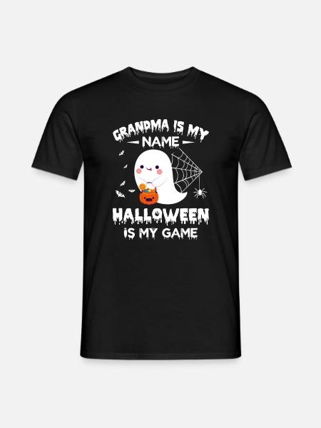 Grand-mère est mon nom Halloween est mon jeu - T-shirt homme - noir